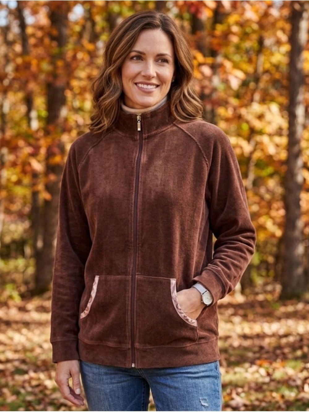 Allison Daley Chocolate Brown Jacket size XL
